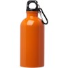 Bouteille d'eau Oregon de 400 ml simple paroi en acier recyclé certifié RCS avec mousqueton