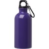 Bouteille d'eau Oregon de 400 ml simple paroi en acier recyclé certifié RCS avec mousqueton