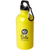 Bouteille d'eau Oregon de 400 ml simple paroi en acier recyclé certifié RCS avec mousqueton