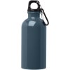 Bouteille d'eau Oregon de 400 ml simple paroi en acier recyclé certifié RCS avec mousqueton