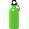Bouteille d'eau Oregon de 400 ml simple paroi en acier recyclé certifié RCS avec mousqueton