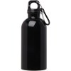 Bouteille d'eau Oregon de 400 ml simple paroi en acier recyclé certifié RCS avec mousqueton