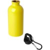 Bouteille d'eau Oregon de 400 ml simple paroi en acier recyclé certifié RCS avec mousqueton
