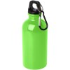 Bouteille d'eau Oregon de 400 ml simple paroi en acier recyclé certifié RCS avec mousqueton
