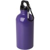 Bouteille d'eau Oregon de 400 ml simple paroi en acier recyclé certifié RCS avec mousqueton