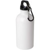Bouteille d'eau Oregon de 400 ml simple paroi en acier recyclé certifié RCS avec mousqueton