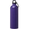 Bouteille d'eau Oregon de 750 ml simple paroi en acier recyclé certifié RCS avec mousqueton