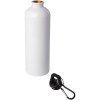 Bouteille d'eau Oregon de 750 ml simple paroi en acier recyclé certifié RCS avec mousqueton