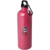 Bouteille d'eau Oregon de 750 ml simple paroi en acier recyclé certifié RCS avec mousqueton
