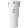 Gobelet avec isolation sous vide Bronx en cuivre et acier inoxydable recyclé certifié RCS Bronx de 900 ml avec couvercle à double fonction