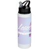 Bouteille d’eau Fitz de 800 ml en acier inoxydable recyclé certifié RCS à simple paroi