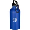 Bouteille d’eau Oregon de 400 ml à simple paroi avec finition MATE, en acier inoxydable recyclé certifié RCS avec mousqueton