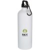 Bouteille d’eau Oregon de 750 ml en acier inoxydable à simple paroi certifiée RCS, recyclé mat avec mousqueton