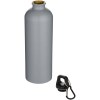 Bouteille d’eau Oregon de 750 ml en acier inoxydable à simple paroi certifiée RCS, recyclé mat avec mousqueton
