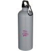 Bouteille d’eau Oregon de 750 ml en acier inoxydable à simple paroi certifiée RCS, recyclé mat avec mousqueton