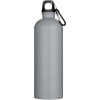 Bouteille d’eau Oregon de 750 ml en acier inoxydable à simple paroi certifiée RCS, recyclé mat avec mousqueton