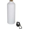 Bouteille d’eau Oregon de 750 ml en acier inoxydable à simple paroi certifiée RCS, recyclé mat avec mousqueton