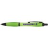 Stylo bille Nash en plastique recyclé avec garnitures noires (encre noire)