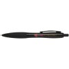 Stylo bille Nash en plastique recyclé avec garnitures noires (encre noire)