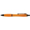 Stylo bille Nash en plastique recyclé avec garnitures noires (encre noire)