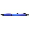 Stylo bille Nash en plastique recyclé avec garnitures noires (encre noire)