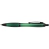 Stylo bille Nash en plastique recyclé avec garnitures noires (encre noire)