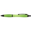 Stylo bille Nash en plastique recyclé avec garnitures noires (encre noire)