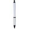 Stylo bille Nash en plastique recyclé avec garnitures noires (encre noire)