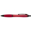 Stylo bille Nash en plastique recyclé avec garnitures noires (encre noire)