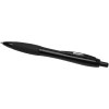 Stylo bille Nash en plastique recyclé avec garnitures noires (encre noire)
