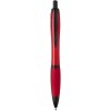 Stylo bille Nash en plastique recyclé avec garnitures noires (encre noire)