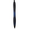 Stylo bille Nash en plastique recyclé avec garnitures noires (encre noire)