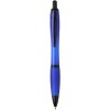 Stylo bille Nash en plastique recyclé avec garnitures noires (encre noire)
