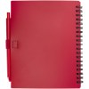 Ensemble carnet à couverture souple en plastique recyclé et stylo bille (encre bleue) Niove