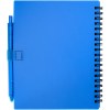 Ensemble carnet à couverture souple en plastique recyclé et stylo bille (encre bleue) Niove