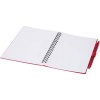 Ensemble carnet à couverture souple en plastique recyclé et stylo bille (encre bleue) Niove