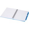 Ensemble carnet à couverture souple en plastique recyclé et stylo bille (encre bleue) Niove