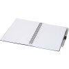 Ensemble carnet à couverture souple en plastique recyclé et stylo bille (encre bleue) Niove