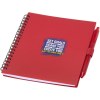 Ensemble carnet à couverture souple en plastique recyclé et stylo bille (encre bleue) Niove