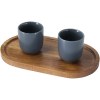 Plateau de service Edge en acacia