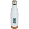 Bouteille d’eau Cove de 500 ml en acier inoxydable isolée sous vide et à double paroi avec détails en liège