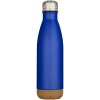 Bouteille d’eau Cove de 500 ml en acier inoxydable isolée sous vide et à double paroi avec détails en liège