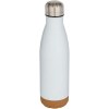 Bouteille d’eau Cove de 500 ml en acier inoxydable isolée sous vide et à double paroi avec détails en liège
