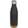 Bouteille d’eau Cove de 500 ml en acier inoxydable isolée sous vide et à double paroi avec détails en liège