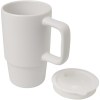 Mug Carter en céramique de 450 ml avec couvercle en plastique