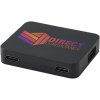 Hub USB 4 ports Gaia avec sortie USB-A et Type-C et double entrée - fabriqué en plastique recyclé
