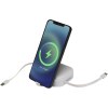 Câble rétractable 5 en 1 Gloas en matériaux recyclés pour synchronisation de données et charge rapide de 100 W avec kit d’outils pour smartphone