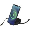 Câble rétractable 5 en 1 Gloas en matériaux recyclés pour synchronisation de données et charge rapide de 100 W avec kit d’outils pour smartphone