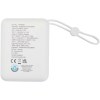 Batterie externe Acrux de 10 000 mAh et 35 W pour tablette avec câble Type-C intégré - fabriquée en plastique recyclé