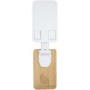 Support de téléphone de bureau Alfirk pliable en plastique recyclé avec détails en bambou